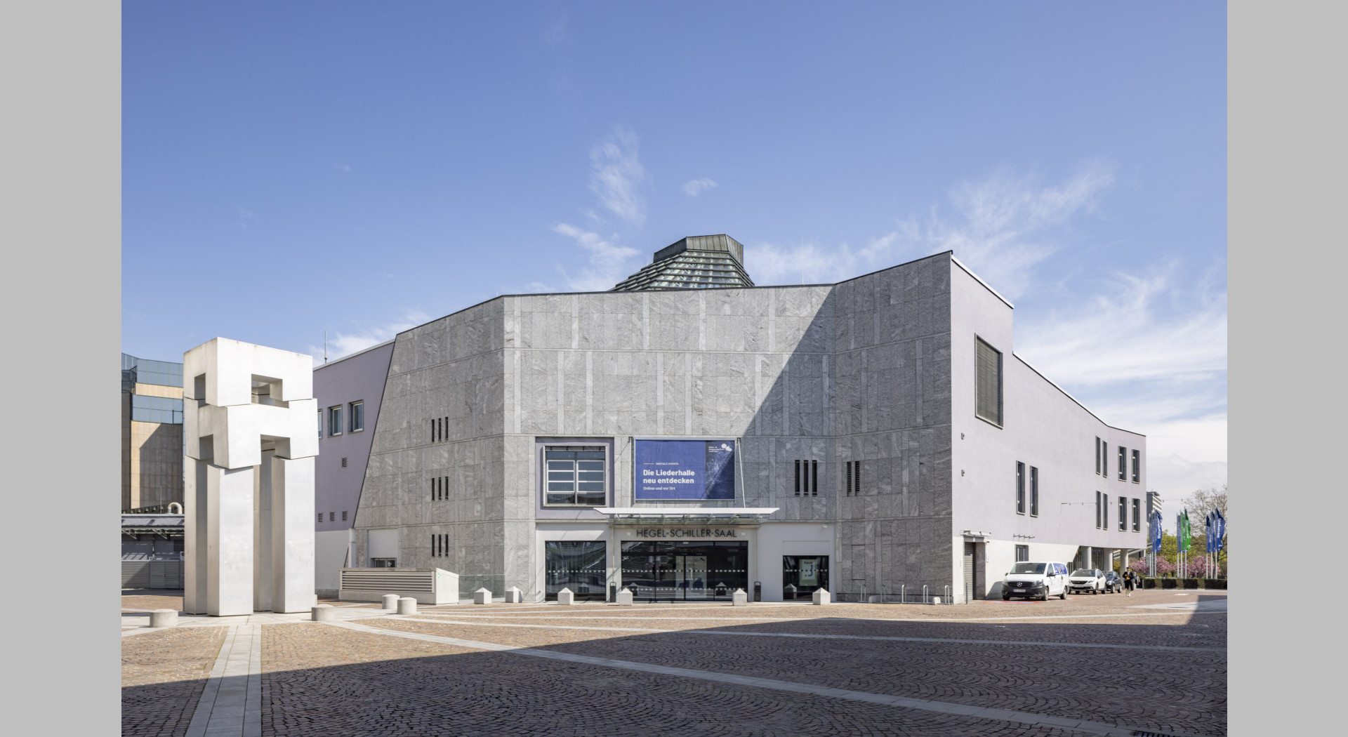 Ein gefragtes Venue für Kongresse, Tagungen und Konzerte: Das Kultur- und Kongresszentrum Liederhalle in Stuttgart