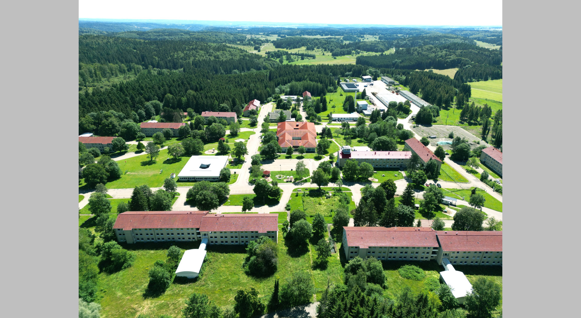 Ehemalige Zollernalb-Kaserne aus der Vogelperspektive