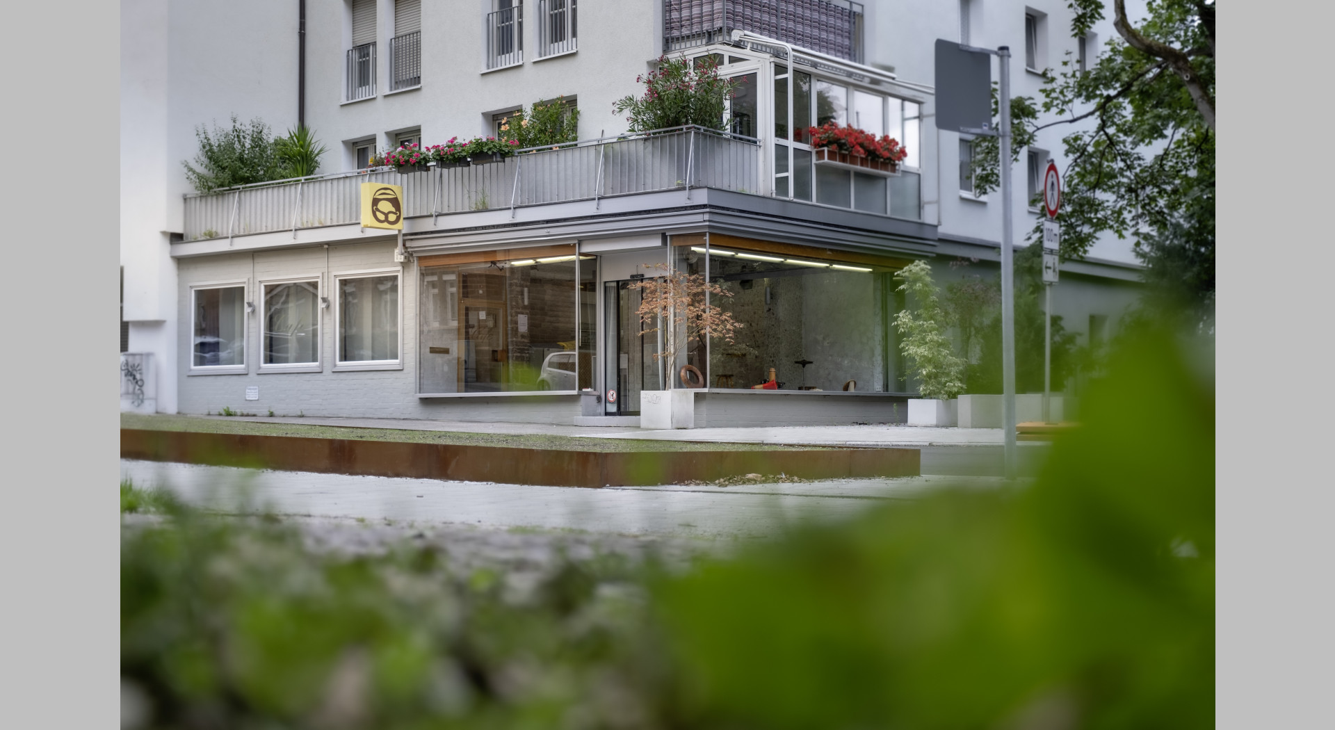 SpaceAK2 Übersicht Galerie AK2 Vermietung Cafe Location Aussenraum
