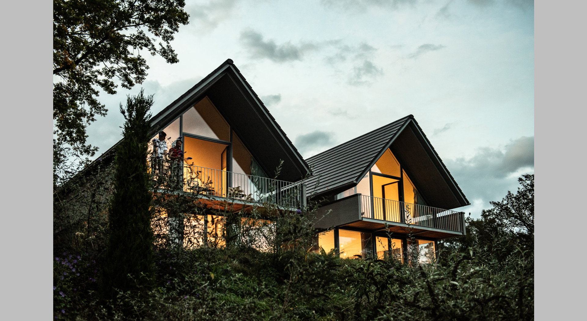 Architektenhäuser mit Seeblick