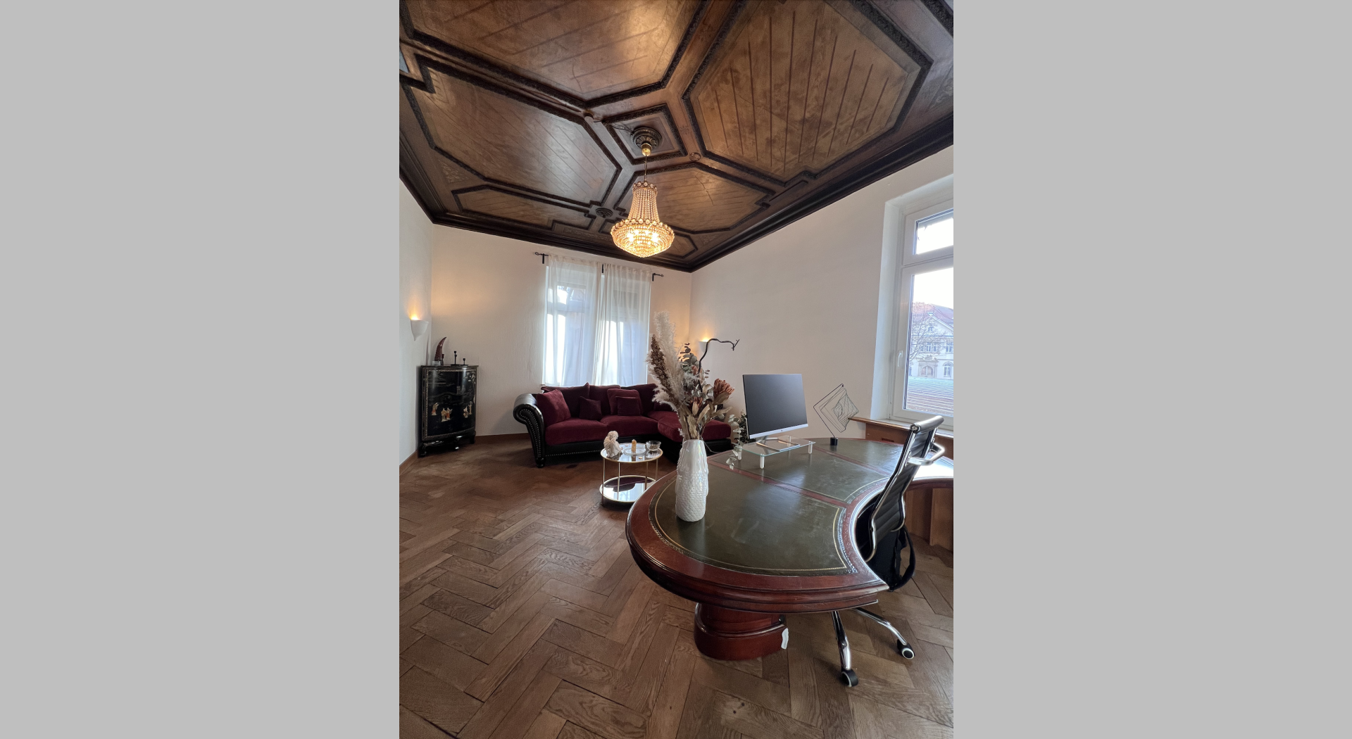 Gründerzeit Residenz aus 1887 I Vollperspektive Arbeitszimmer