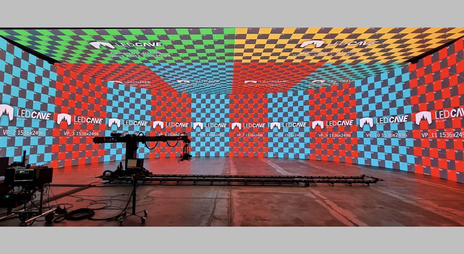 #LEDcave virtuelles production studio.