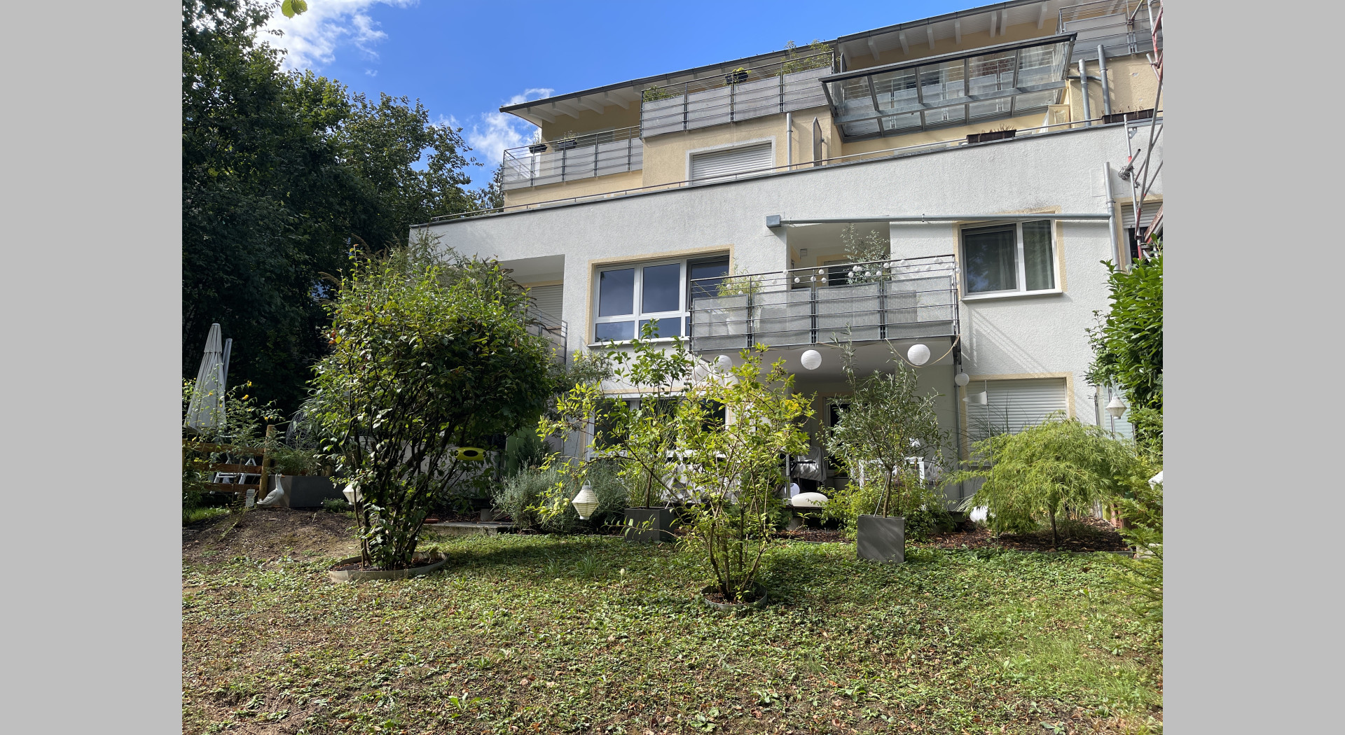 Haus vom Park aus