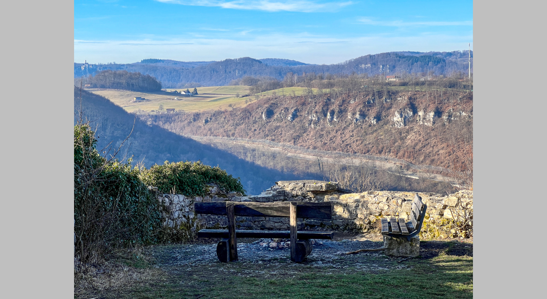 Ruine Greifenstein mit Ausblick