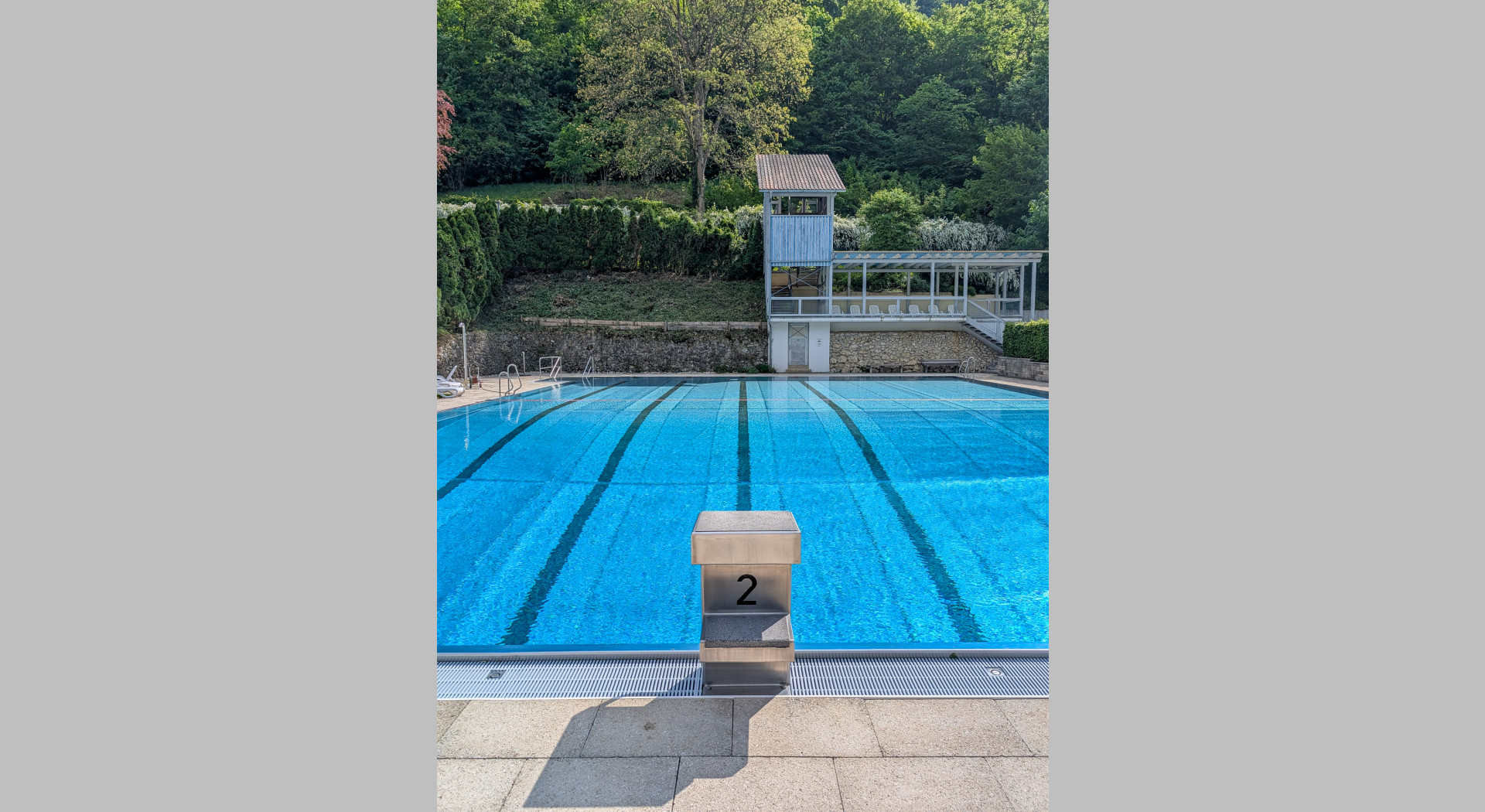 Freibad Honau Sprungturm