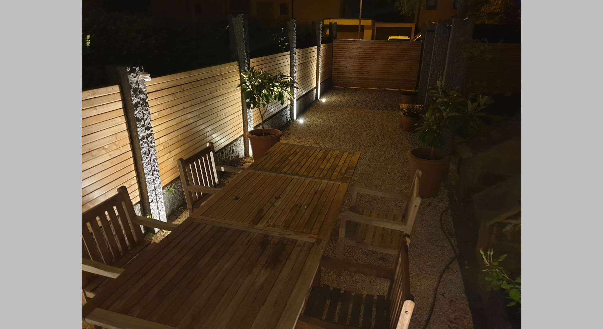 Pergola Abends