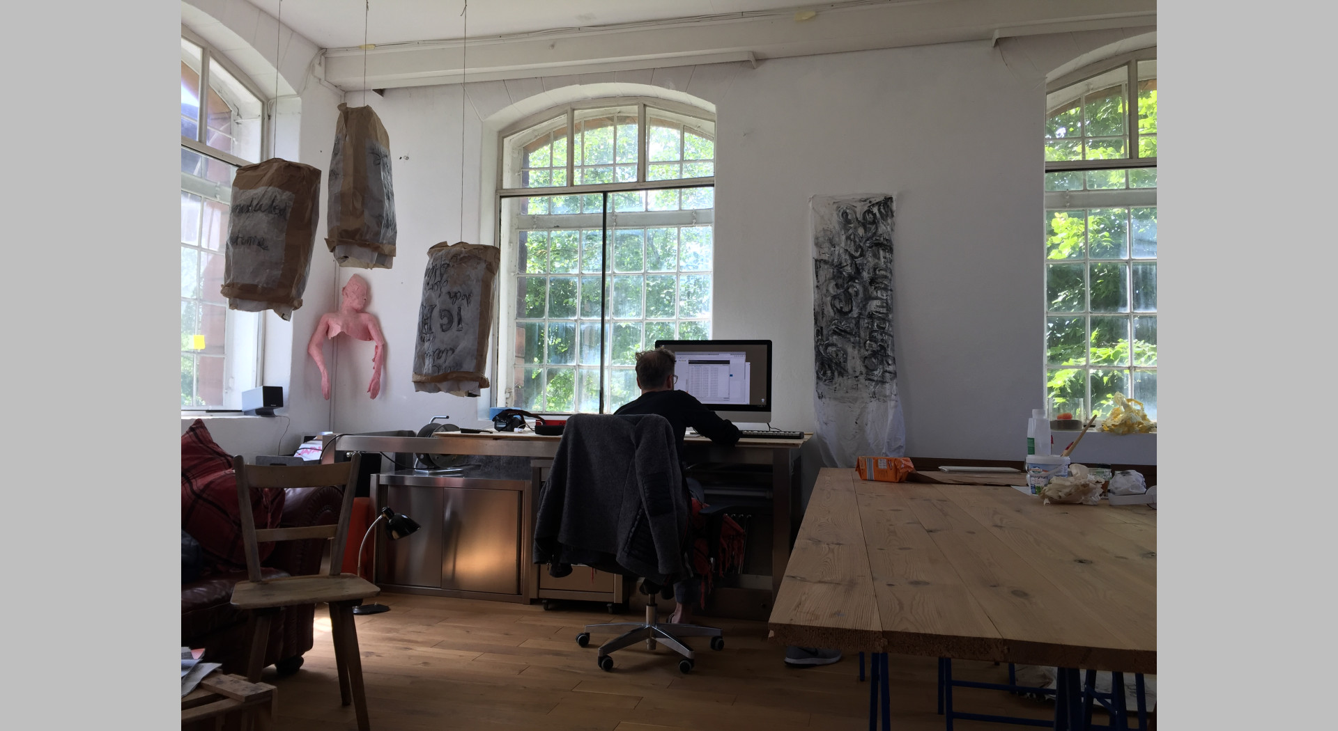 Kunst Atelier Pumpenhaus Arbeitsatmosphäre Elsass