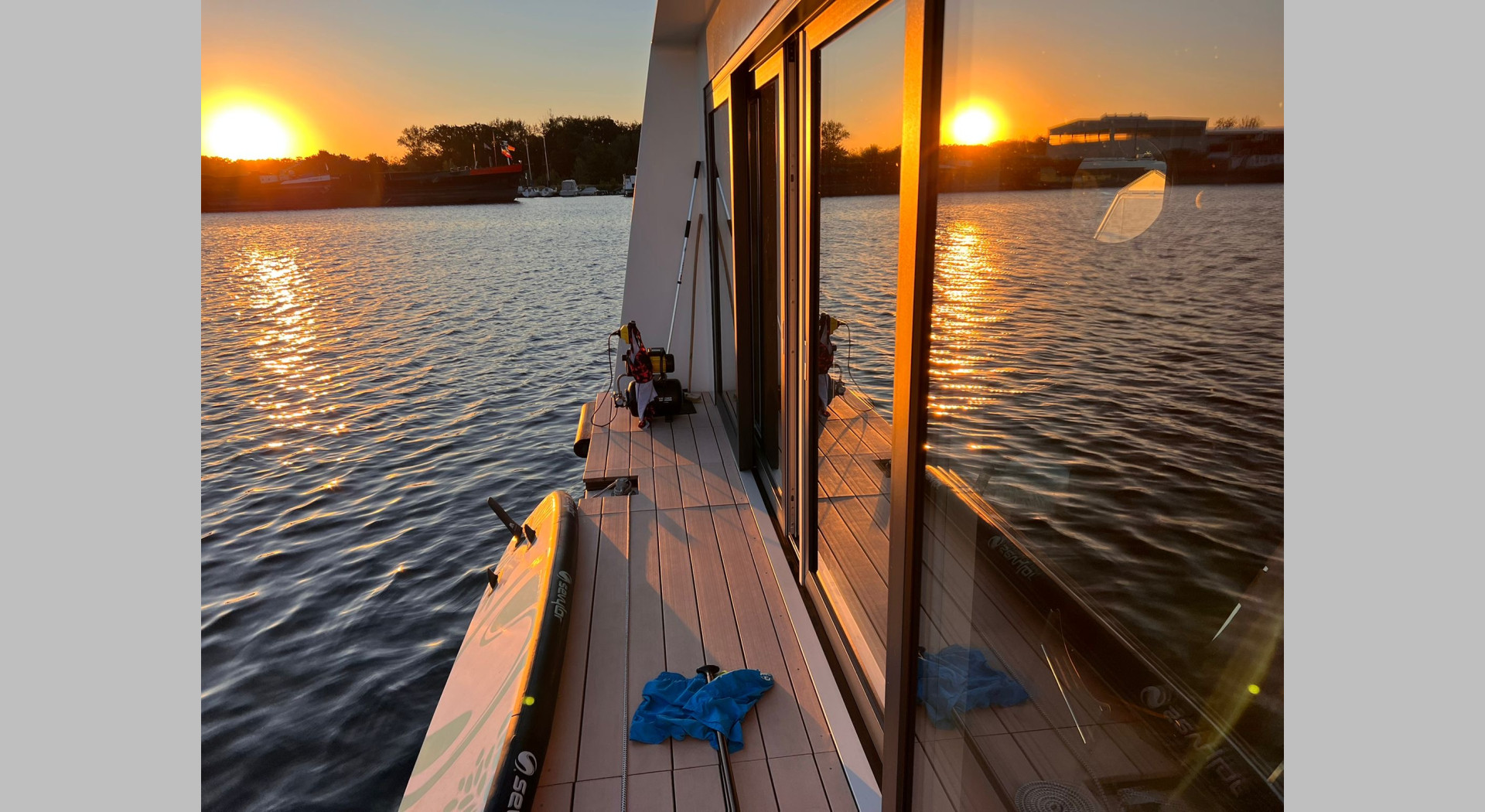 Hausboot Abendstimmung