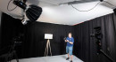 Mietstudio mit schwarzem Hintergrund