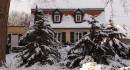 Das ehemaliges Lehrer- Wohnhaus im Winter