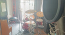 Musikstudio, Studio-Mikrophone, Schlag-Instrumente