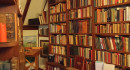 Blick auf eines der Bücherregale in der Bibliothek im 2. OG