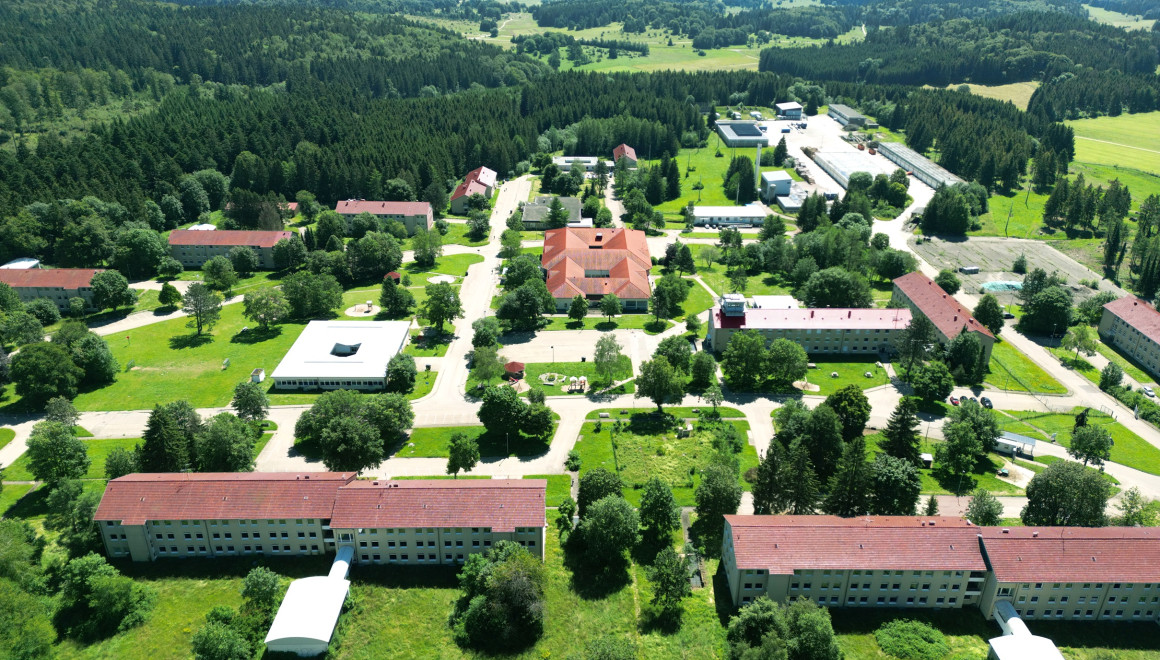 Ehemalige Zollernalb-Kaserne aus der Vogelperspektive
